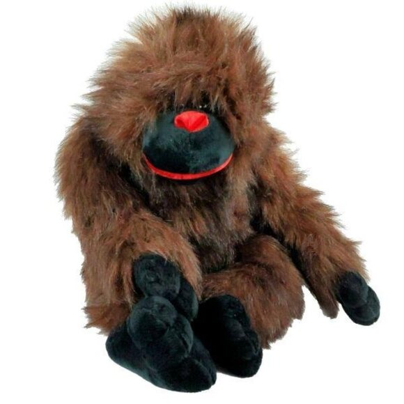 Dan Dee Orangutan Plush Gorilla Monkey Realistic Stuffed Animal Brown Black Toy - Picture 2 of 7